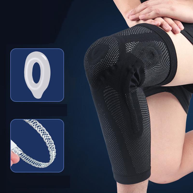 

Knee Protector Elastic Knee Support Brace for Running, Basketball, Volleyball, Football,Cycling Pads1, Bk
