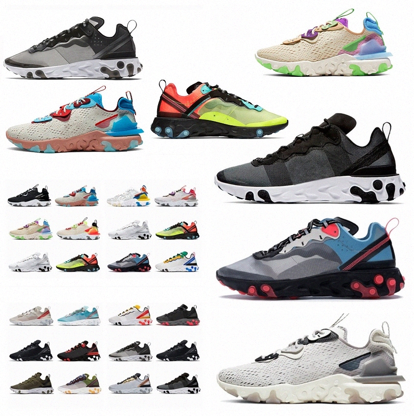 

2021 EPIC react vision element 55 87 undercover anthracite mens womens Running Shoes Black Iridescent Sneakers Trainers Sport 36-45pqcg#, Need box