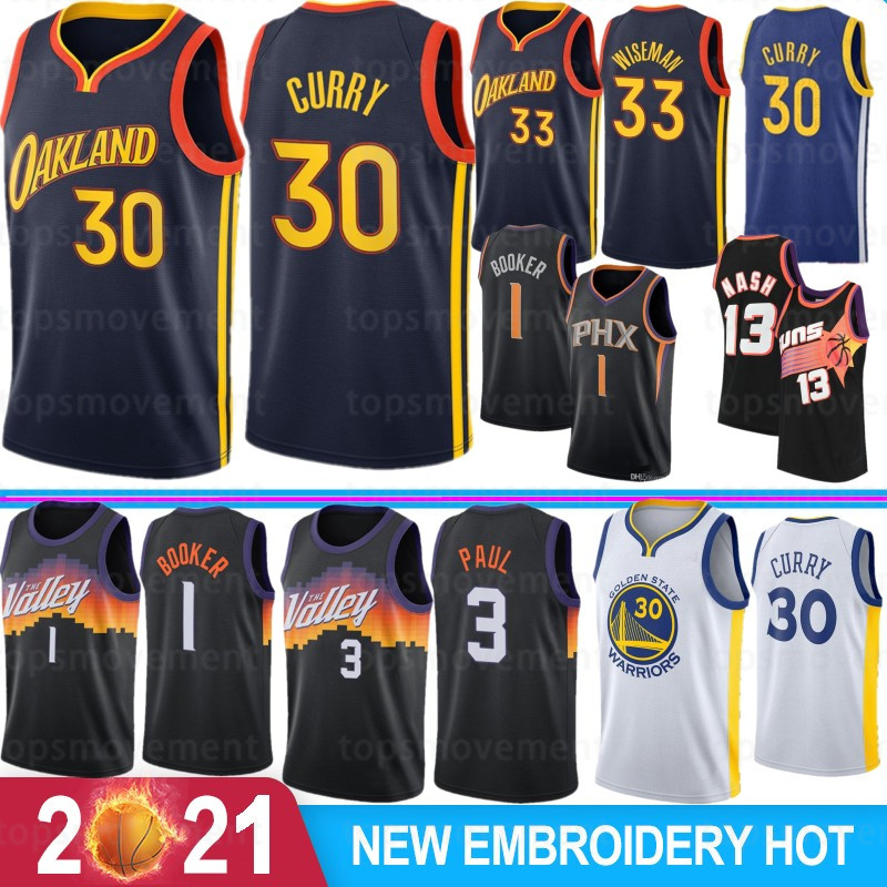 

Stephen 30 Curry NCAA Men College Basketball Jerseys GoldenStateWarriorsDeAndre 22 Ayton Devin 1 Booker Steve 13 Nash Charles 34 Barkley 2021 Stock, Black