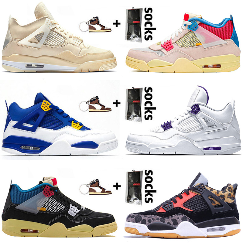 

Top Quality 2021 jumpman 4 Union 4 Sail basketball shoes for womens mens Retro Bred Travis 4s Fire Red size 47 trainers sneakers, White;red