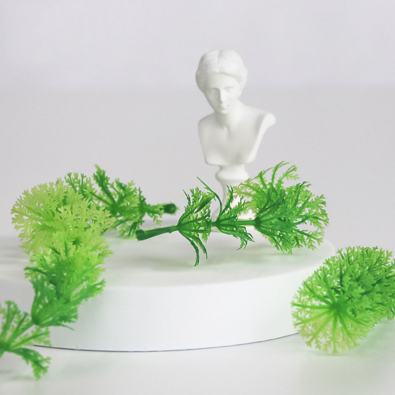 

Simulation Flower Accessories Light Green Big Vanilla Fish Tank Grass Artificial Plant Wall Plastic Water Plant Accessories