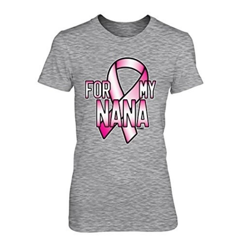 

The New Pink Ribbon For My Nana - Breast Cancer Awaren Girls / Junio T-shirt, Black