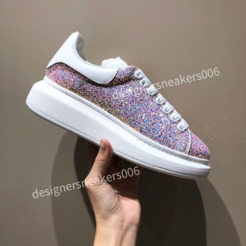 

2022 Men Women Platform Running Shoes black suede Leather golden rainbow reflective sliver red flat Skateboarding Outdoor Sports trainer sneakers Dress Shoes, 05