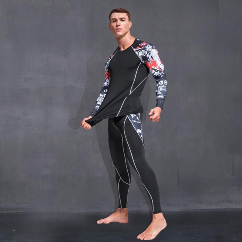 

2020 New Compression Tracksuit Fitness Tight Sportswear Running Set T-shirt Leggings Men' Sportswear Demix Gym Sport Suit, Pink