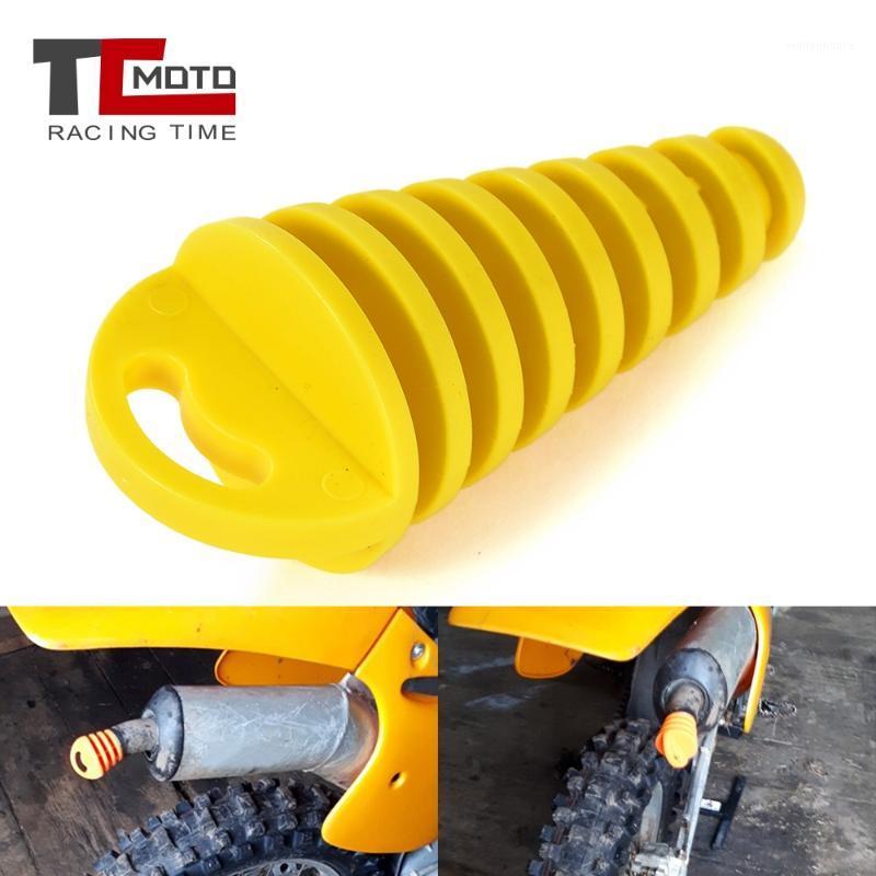 

1pc Motorcycle Exhaust Pipe Motocross Dirt bike Tailpipe PVC Air-bleeder Plug Exhaust Muffler Wash Plug Pipe Protector1