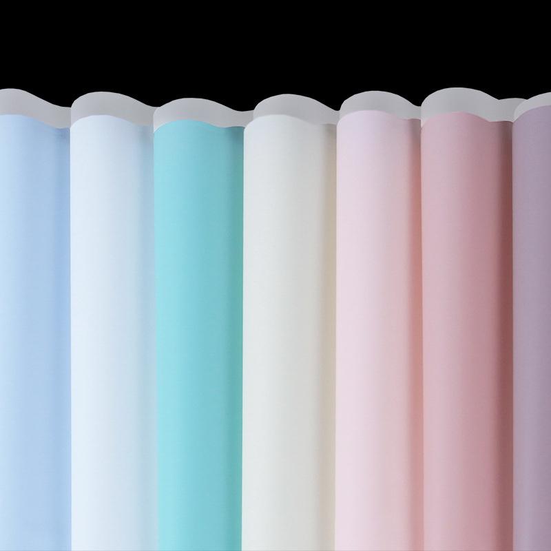 

Transparent Double Color Folded Flower Packaging Jelly Film Valentine's Day Bouquet Gift Wrapping Plastic Paper 10 Sheets/Pack