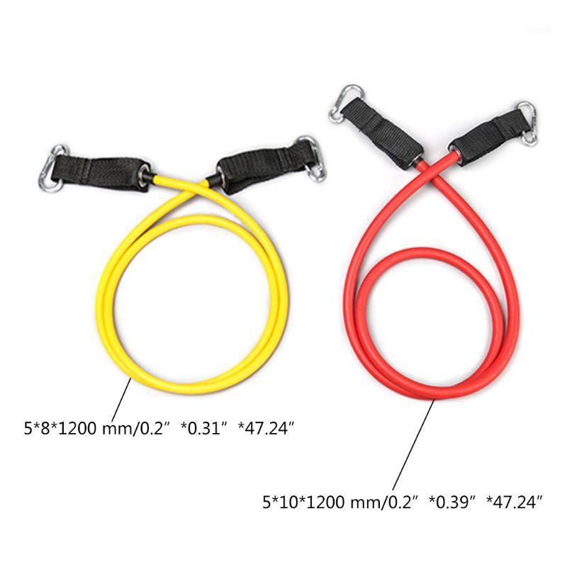 

8Pcs Resistance Band Set 2 Stackable Exercise Bands (10lb,20lb) with Ankle Strap Q84C1