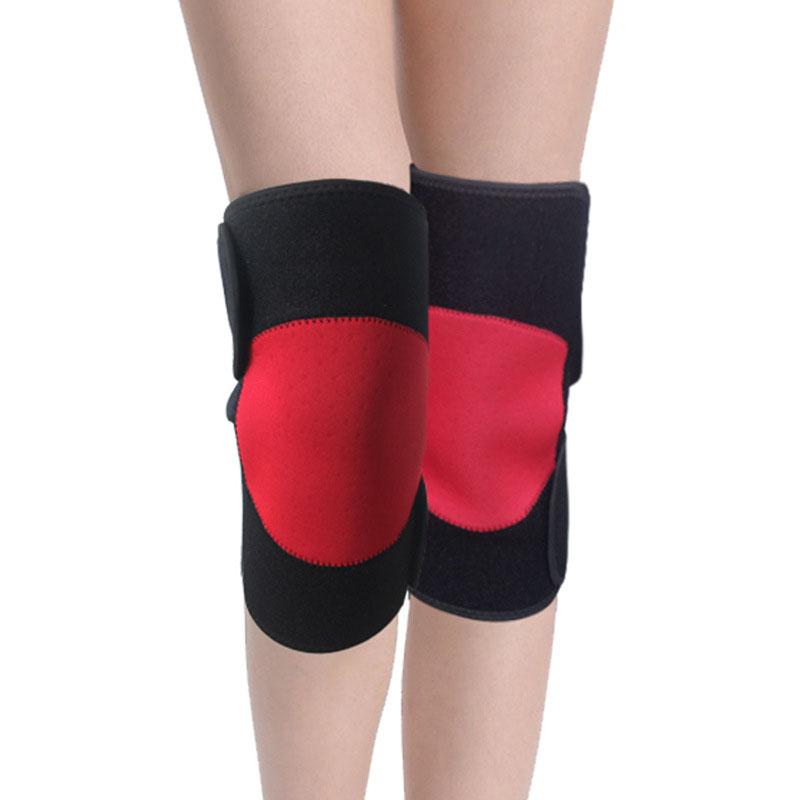 

ELAN MILRE New Sports Warm Knee Spontaneous Heat Knee Magnet Care During The Winter, Red