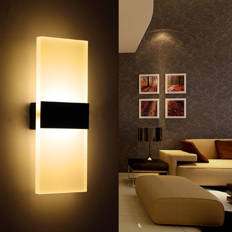 

New Led Acrylic Wall Lamp 3W/5W/6W Wall Mounted Sconces Light Night Lights For Living Room Bedroom Home Kitchen Decoration