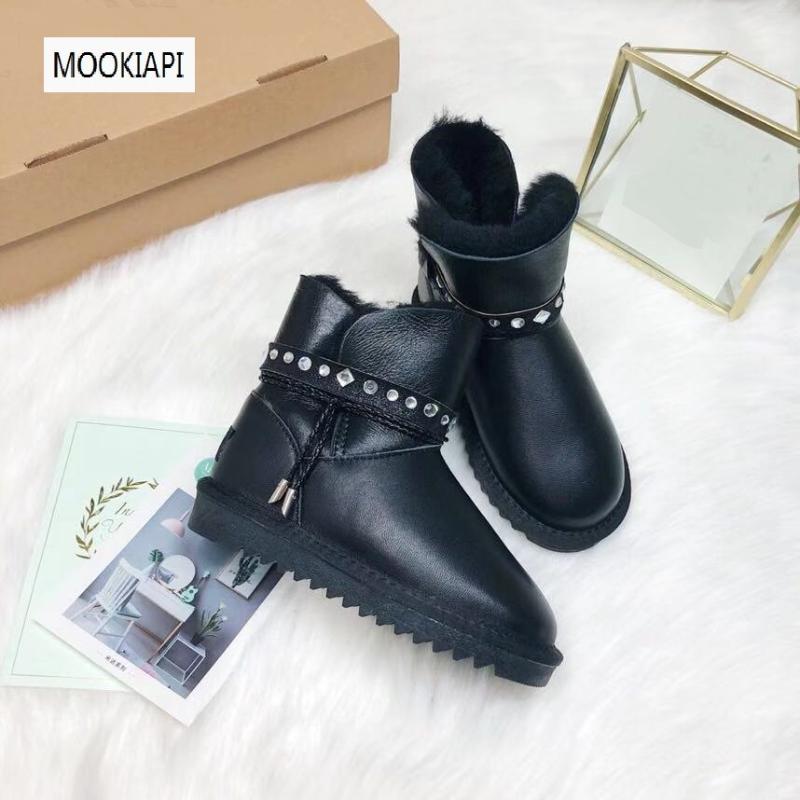 

In 2021, Australia's top quality children's snow boots, real sheepskin, 100% natural wool, short children's shoes, free delivery, Same picture