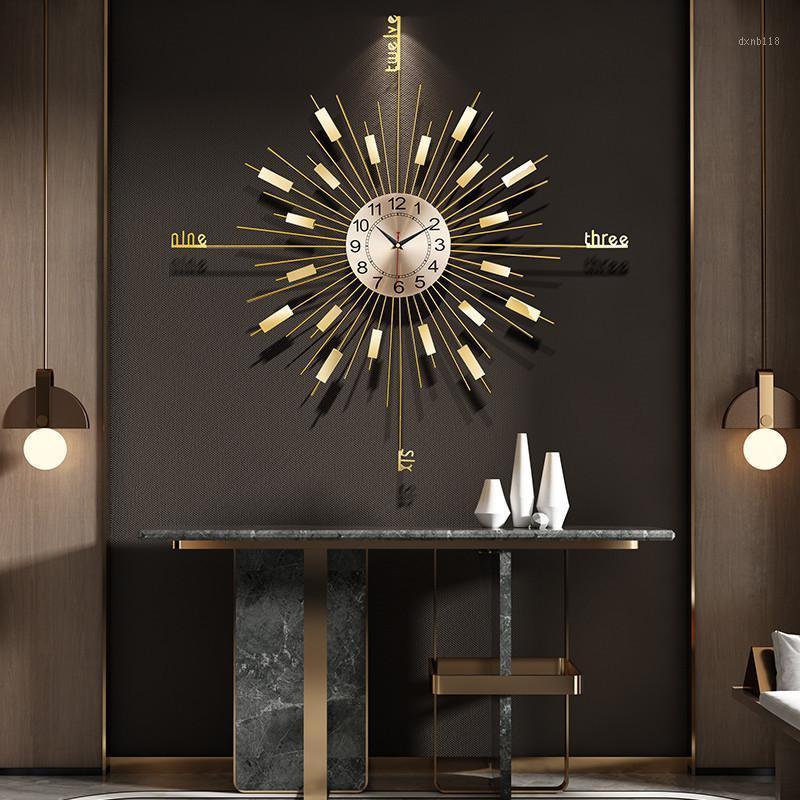 

Nordic Luxury Personality Mute Wall Clock Living Room Background Wall Hanging Clocks Fashion Home Decoration Accessories1