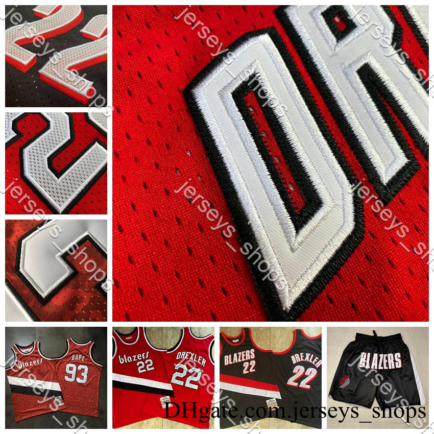 

Mens Retro UPortland Trail Blazers Jerseys Clyde Drexler Dense Embroidery Mitchell & Ness Hardwoods Classics Swingman Shirt, Shows