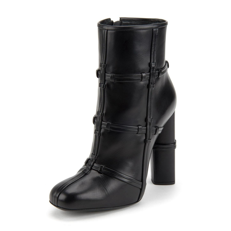 

size More new female 2020 leather high-heeled fashionable mid women's boots brand martin shoes TL-A0206 9NTU, Blake