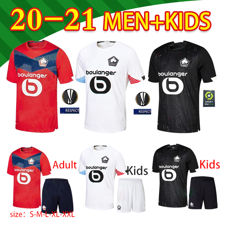 

21 22 LOSC Lille Soccer Jerseys third away kids man 2021 maillot de foot OSIMHEN BAMBA 3rd Celik men set Football Shirts, Away adult suit