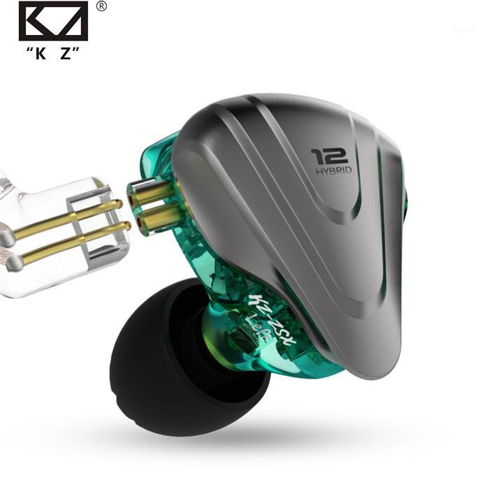 

KZ ZSX Metal 5BA+1DD Hybrid technology 12 driver HIFI Bass In Ear Monitor Headphones Noise Cancelling Headset1