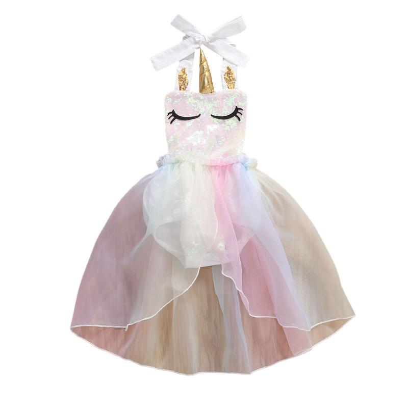 

Focusnorm 0-24M Princess Infant Baby Girls Romper Dress Sleevless Print Sequined Lace Belt Girl Fashion Tutu Romper Dress, As pic
