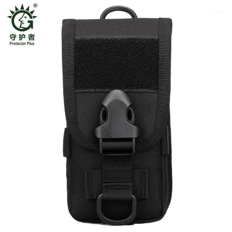 

5.8-inch mobile phone complete cover tactical tool belt waist package small Nylon leisure waterproof oblique Bag1, Black
