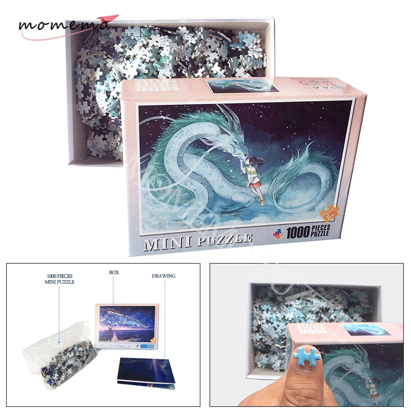 

MOMEMO Spirited Away Jigsaw Puzzles for Adults Cartoon Puzzle Anime Wooden Puzzle 1000 Pieces Adult Kids DIY Educational Toys Y200421