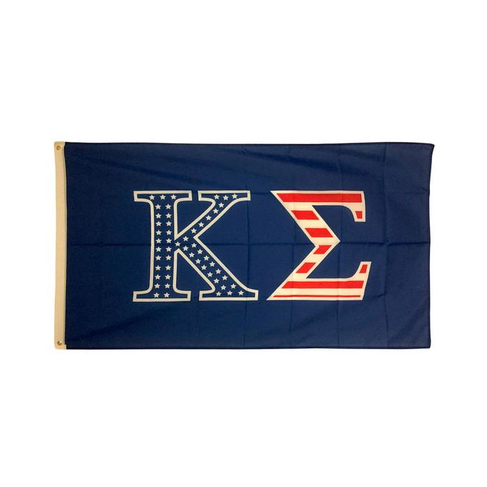 

Kappa Sigma USA Letter Fraternity Flag 3x5 feet Double Stitched High Quality Factory Directly Supply Polyester with Brass Grommets