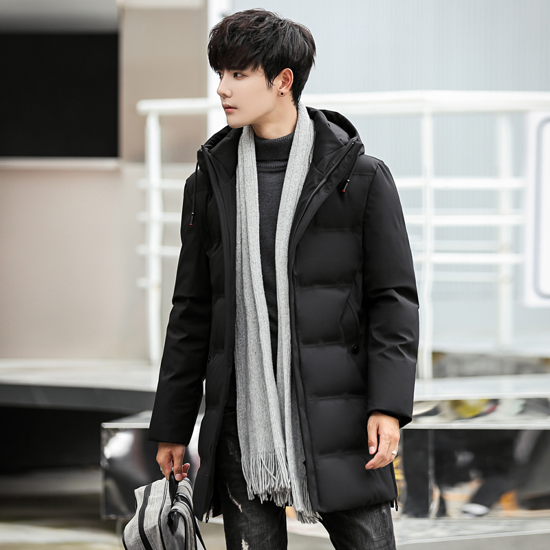 

2021 75% From White to Men's Top Quality Engross Overcoats Male IWYQ, Black