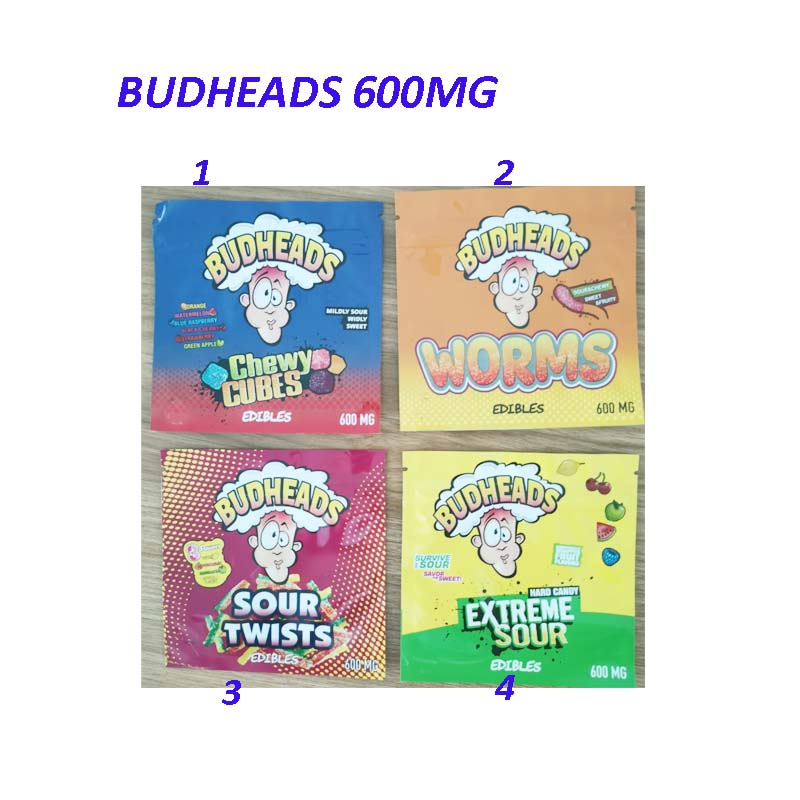 

600mg 420 edibles packaging budheads edibles candy packaging Caribo gummy edibles Errlli 710 Mylar Bags