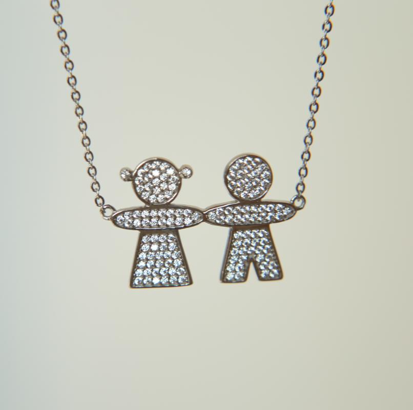 

Chains High Quality 2021 Summer Anti Allergy 925 Sterling Silver Pave Clear Cubic Zirconia Boy Girl Necklace Statement