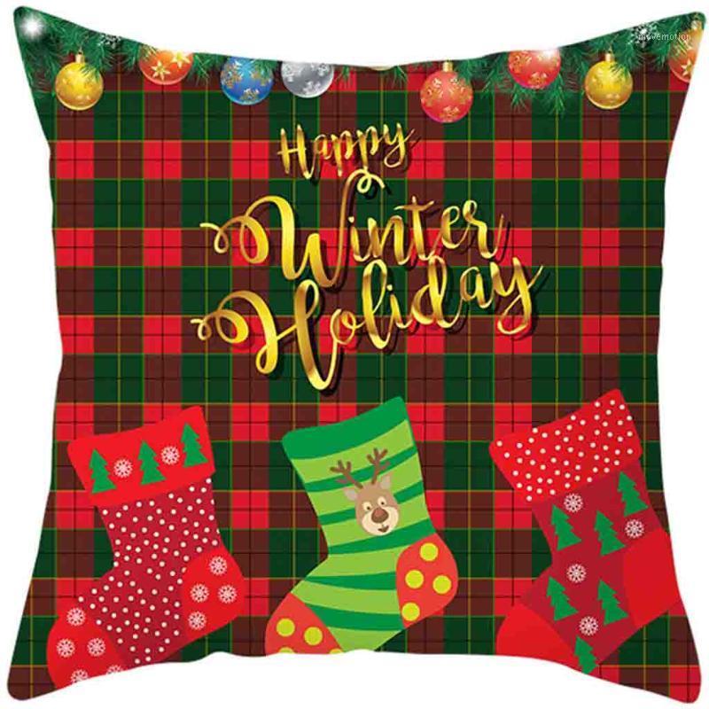 

Xmas Cushion Cover Merry Christmas Pillow Cases Cotton Linen Sofa Pillowcase Xmas Cushion Cover Home Decorative Pillows1