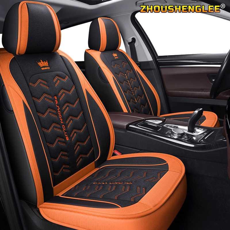 

ZHOUSHENGLEE flax car sear covers for All w203 w124 w202 w211w212 w245 cla gla s600 Auto accessories1