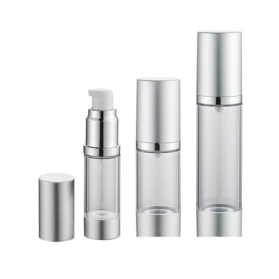 

15 30 50 ML Airless Pump Bottle Refillable Cosmetic Container Makeup Foundations and Serums Lightweight Leak Proof & Shockproof Container