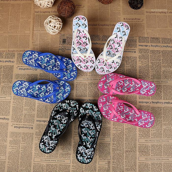 

Juicy Lovers 2019 New Summer Wedges Slippers Flat Casual Beach Slipper Sandals Outside Sportswear Women Flip Flops 5021#1, Black