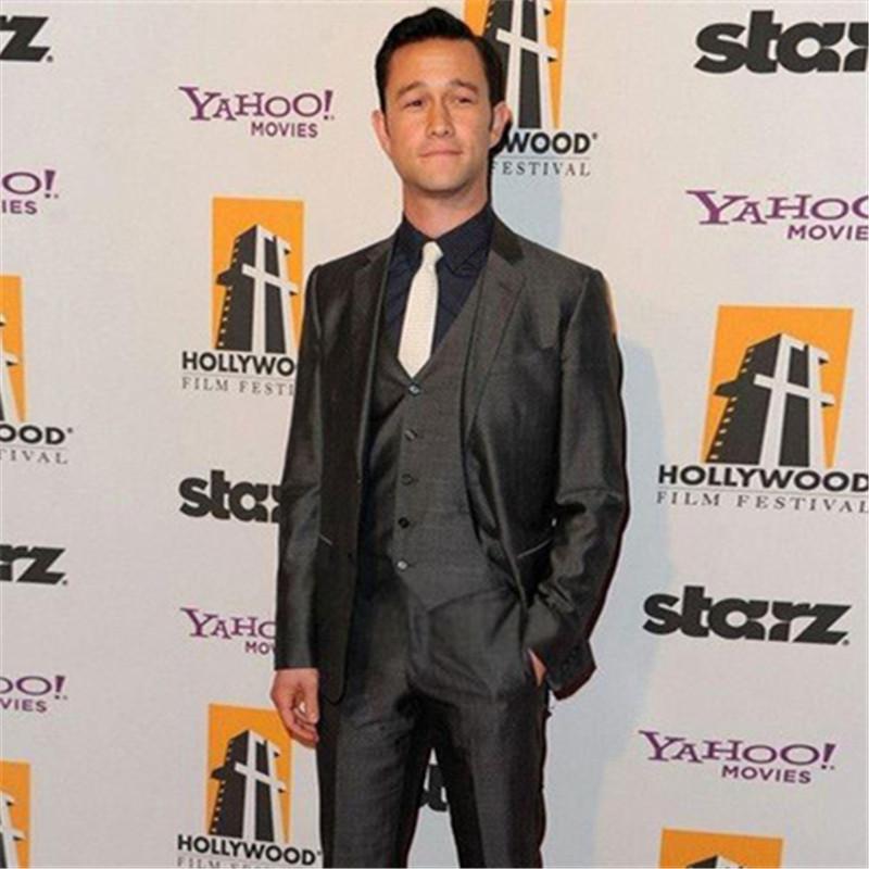 

Latest Coat Pant Design Grey Men Suit 3 Pieces(Jacket+Pants+Vest+Tie) Slim Fit Tuxedo Prom Custom Groom Blazer Terno 258, Custom color
