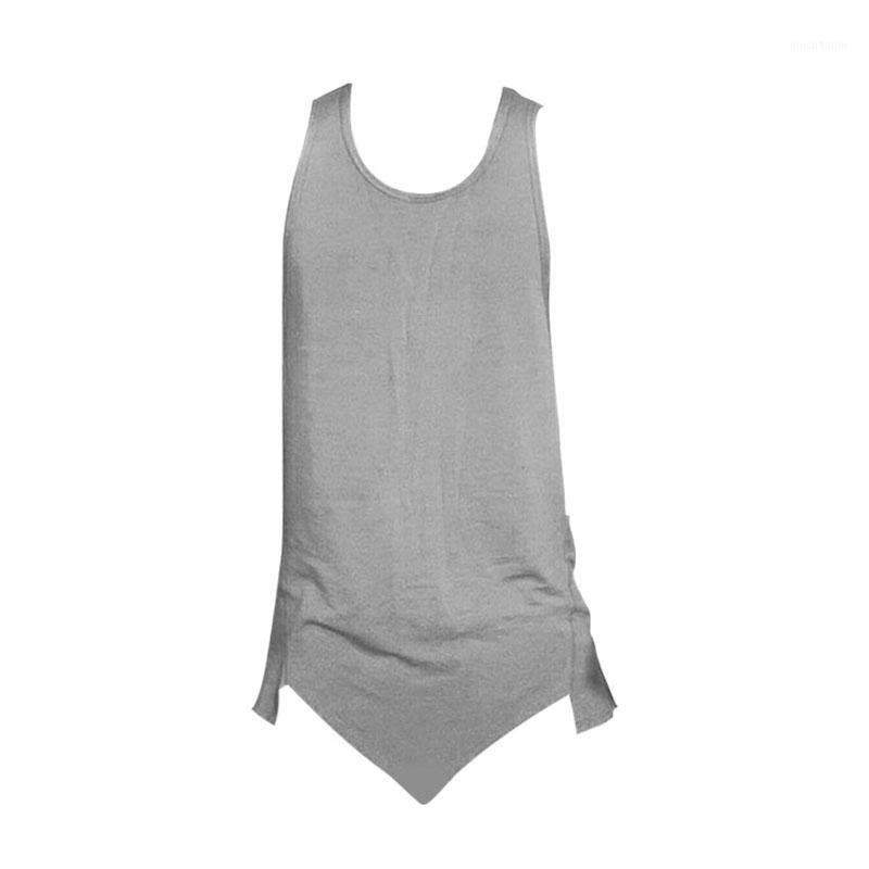 

Muscleguys Gyms Fitness Clothing Bodybuilding Tank Tops Mens Singlet Sleeveless Shirt Solid Cotton Sport Undershirt Muscle Vest1, White