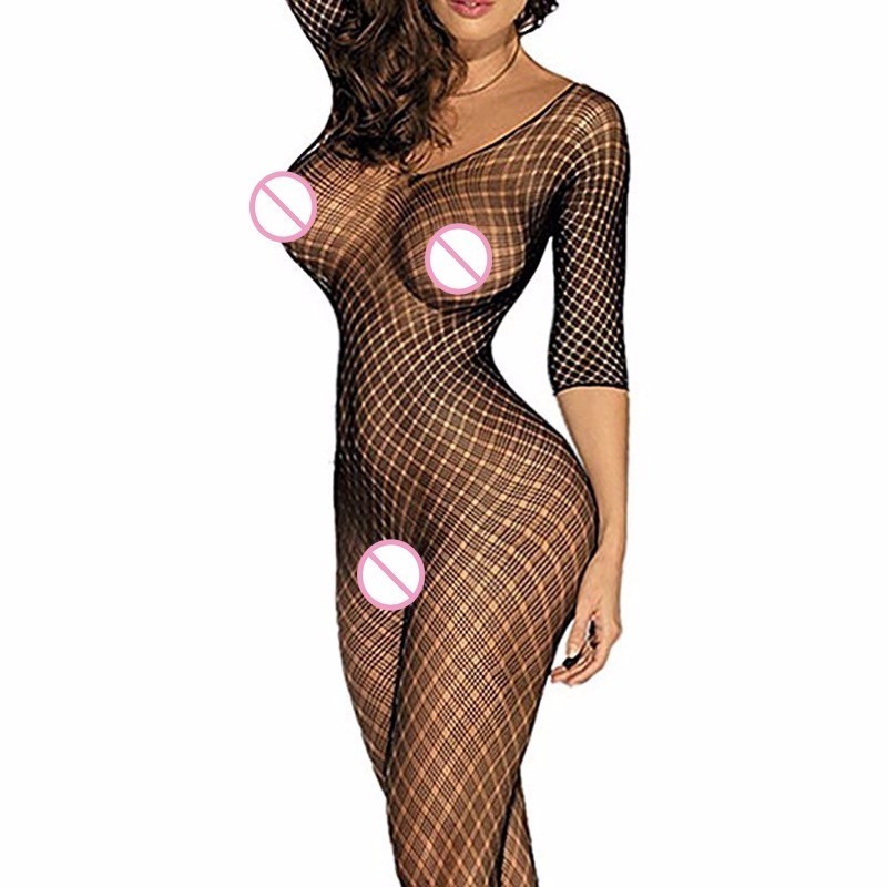 

Sexy open tights crotch fishnet woman plus size bodystocking transparent womanly lencery lingerie qq358