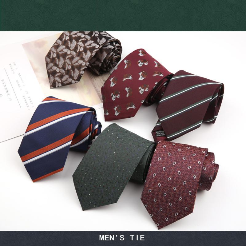 

8cm Classic Polyester Neckties for Mens Suits Business Print Neck Ties Women Tie Goom Wedding Formal Dress Gravatas