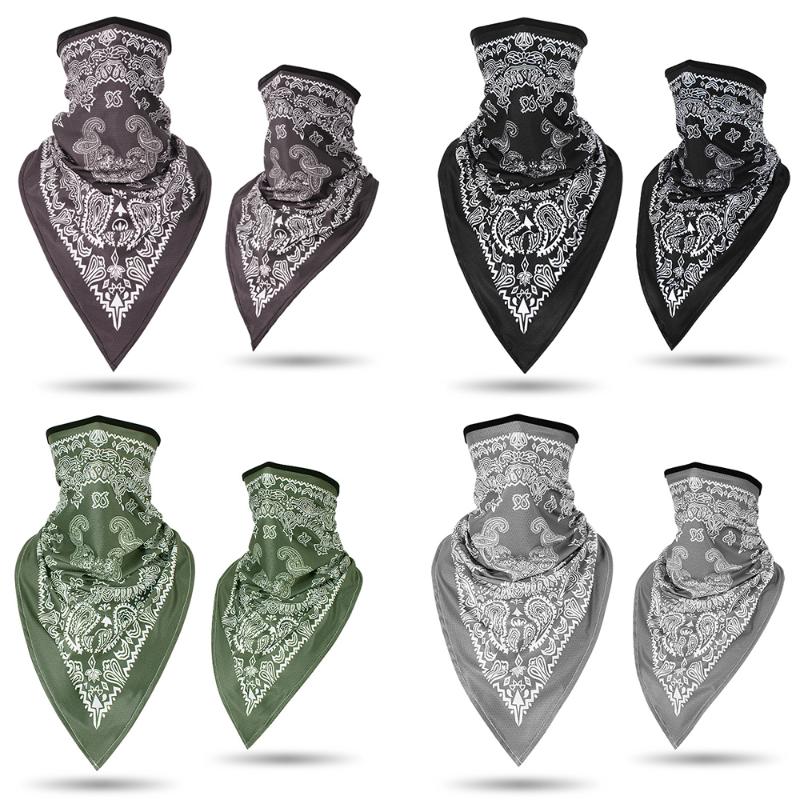

2/3pcs Outdoor Bandana Motorcycle Headwear Breathable Neck Cover Balaclava Windproof Dust Bike Ski Fishing Scarf Wrap, Gray (2pcs)
