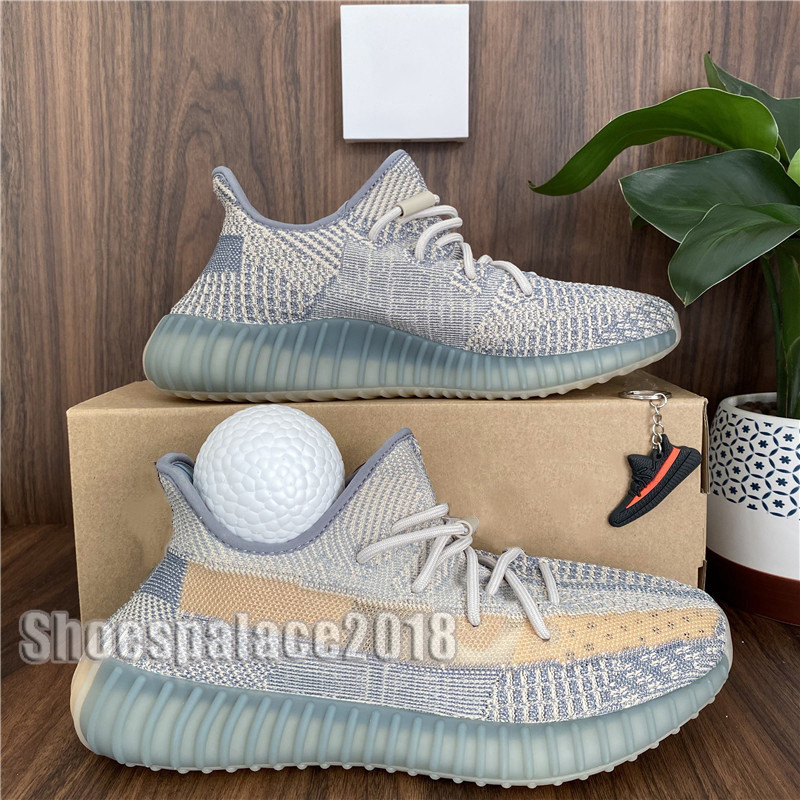 

Best Version Mens Running Shoes Women Runner Sports Sneakers Kanye West Cream White Static Abez Eliada Tail Light Cinder V2 Double Box, Clay