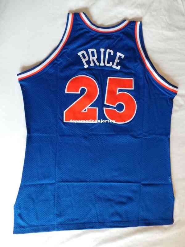 

Mitchell Ness M&n Sewn #25 Mark Price Top Jersey Nwt New Mens Blue Vest Top Size -6xl Stitched Basketball Jerseys Vest Shirt