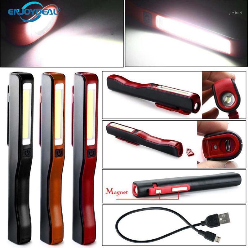 

USB Charging Mini COB LED Portable Rechargeable Magnetic Pen Light Clip Torch Work Light Inspection Lamp For Outdoor1
