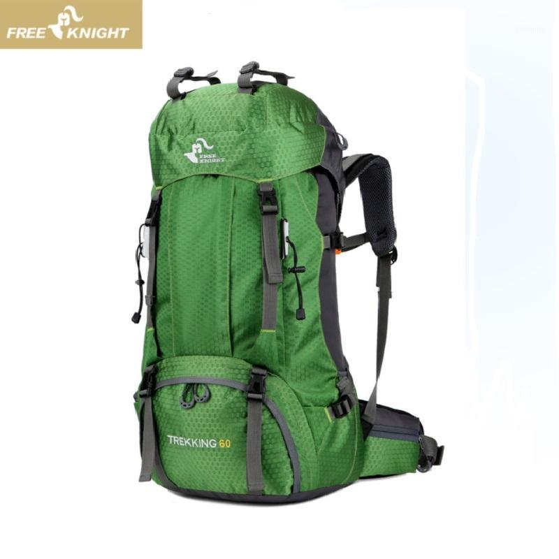 

60L Outdoor Hiking Backpack With Rain Cover Waterproof,Trekking Travel Rucksack Hunting Climbing Sport Backpacks Cycling Bag1, Black
