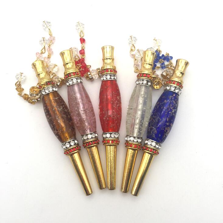 

Metal Hookah Holder Portable Luminous Pipes Colation Hookah Shisha Cigarette Holders Mouth Pipe Glow The Dark Smoking AccessoriesWMQ CGY629