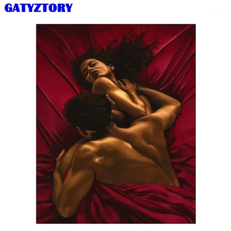 

GATYZTORY 60x75cm Frame DIY Painting By Numbers Kit Figure Picture Wall Art Canvas Painitng Handpainted For Home Decor Gift Art1