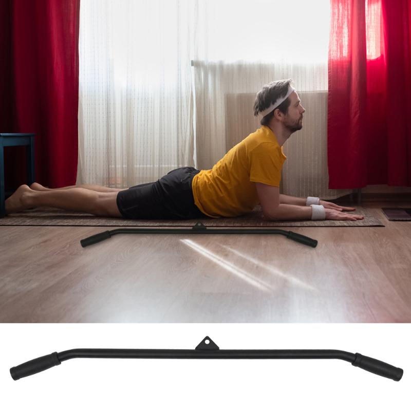

1pc Biceps Triceps Grip Pully Cable Handle Bar Pully Cable Machine Attachments Bar Handle for Home Woman Gym Man