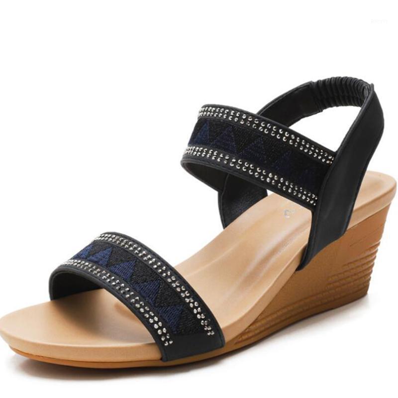 

Women Sandals New Summer Shoes Woman Soft Bottom Wedges Shoes For Women Platform Sandals Heels Gladiator Sandalias Mujer zy2991, Beige