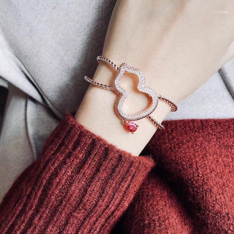 

Bangle Bracelet Gourd Twist Chain Open Jewelry Women Wedding Good Luck Lace11