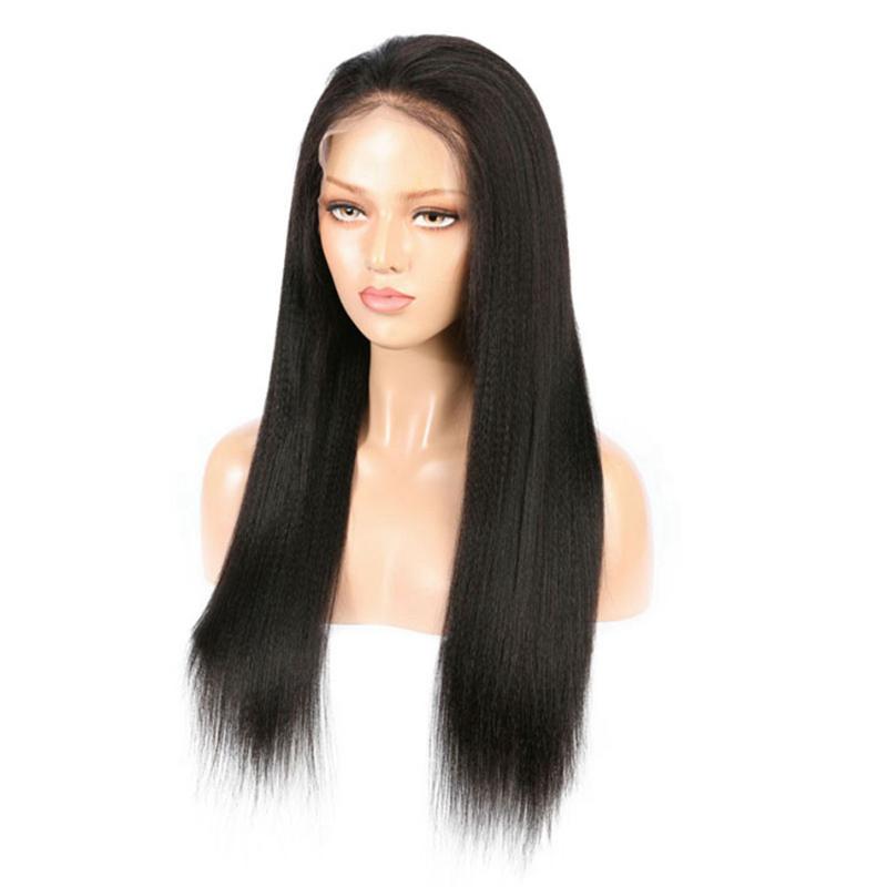 

150% 180% Lace Frontal Wig Remy Hair 4x4 Lace Closure Wig Straight Peruvian Front Human Hair Wigs PrePlucked, 150 4x4 lace wig