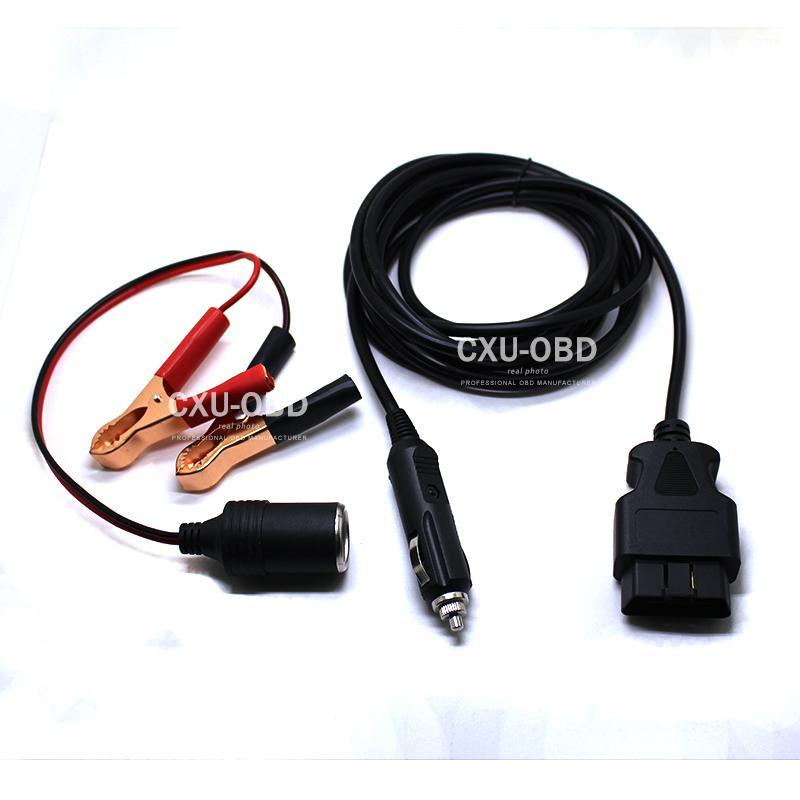 

OBD II Vehicle ECU Emergency Power For 12V DC Power Source Supply Cable Memory Saver(3Meter) ECU Interface Connector1