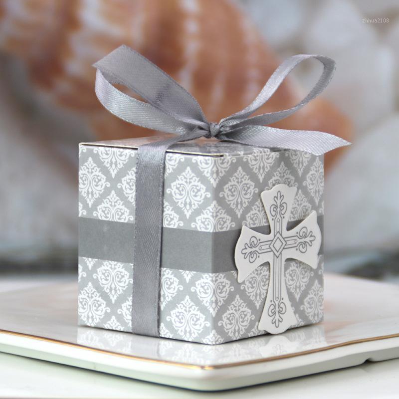 

Cross Shape Candy Box Gift Box for Baby Shower Baptism Party Wedding Candy Packing1