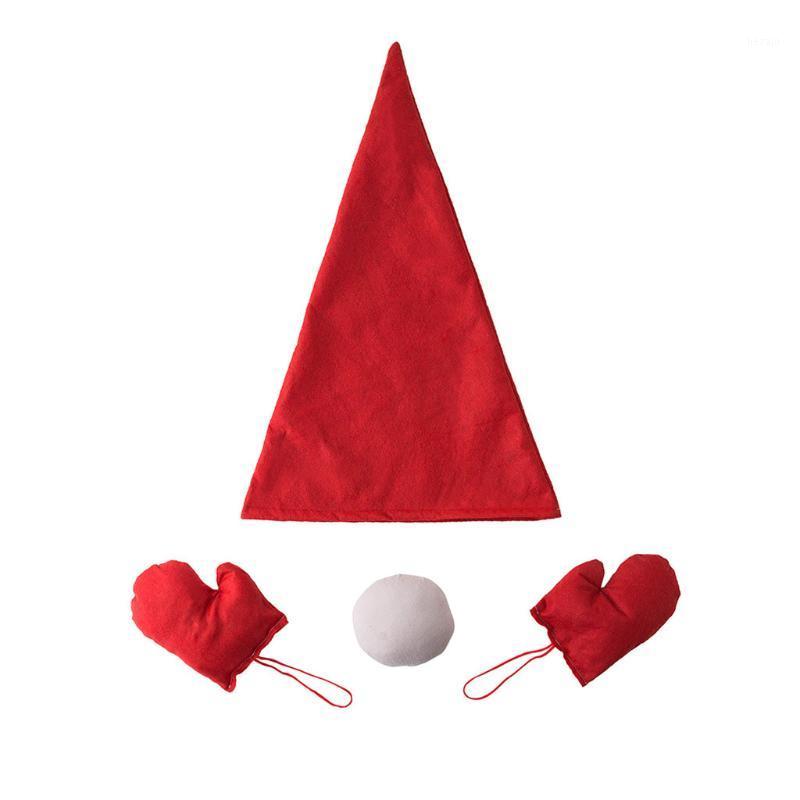 

Christmas Tree Topper Cover Tree Top Hat Christmas Ornaments Home Decor Santa Hat Decorazioni natalizie Dropshipping#301