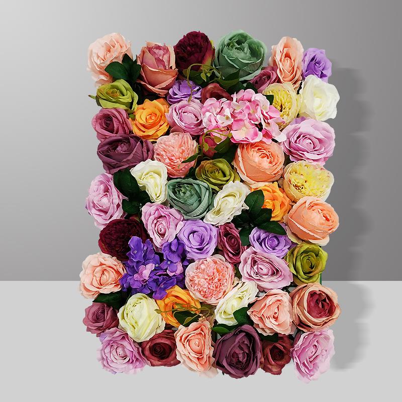 

40x60cm High Quality Silk Rose Peony 3D Wedding Flower Wall Table Runner Stage Backdrop Decorative Artificial Flower Centerpiece