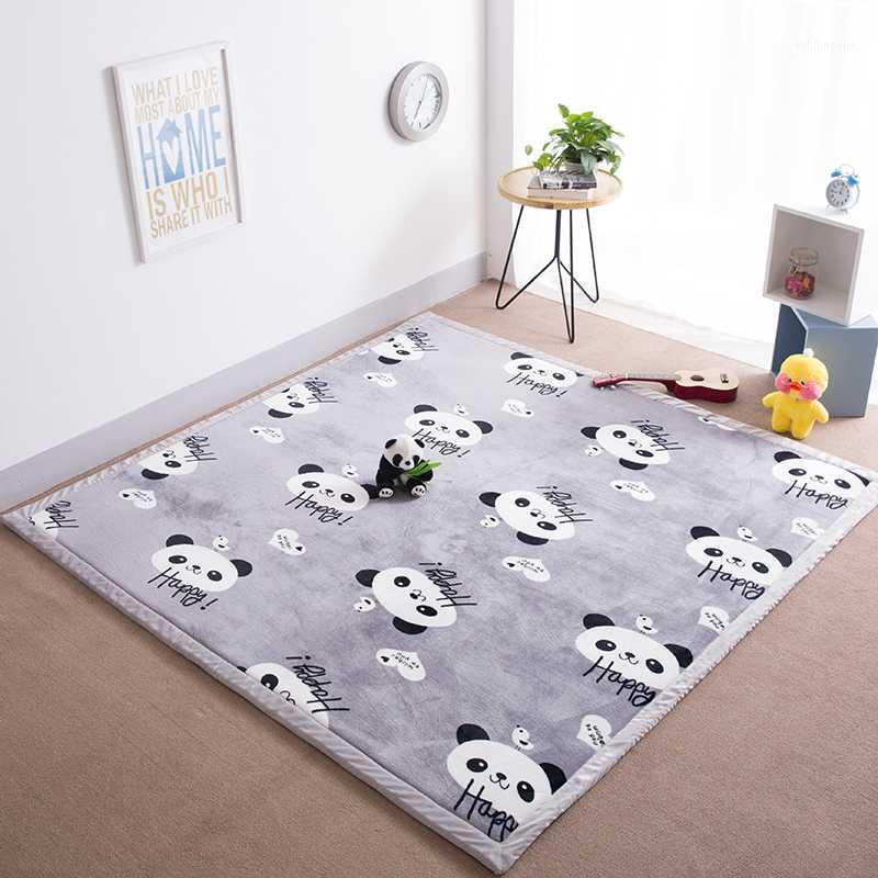 

Tappetino Per Porta In Peluche Corto Brillante Per Bambini, Spessore 2 Cm, Corallo 200x200 Cm Area Rug1, Panda
